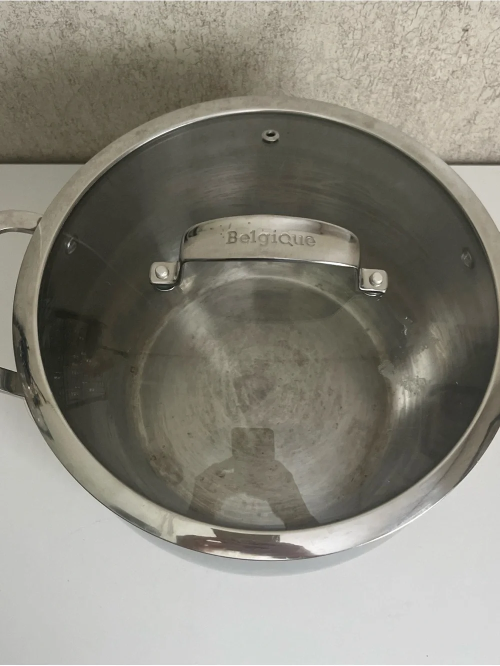 Stainless Steel Stock Pot with Glass Lid - Polished Silver